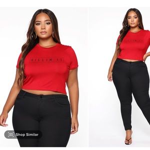 Killin It Tee - Red - Fashion Nova - 2X